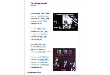 A2: The Police - Every Breath You Take | eslmooc.com